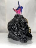"Eruption Series Black / Gold Vase" image 0