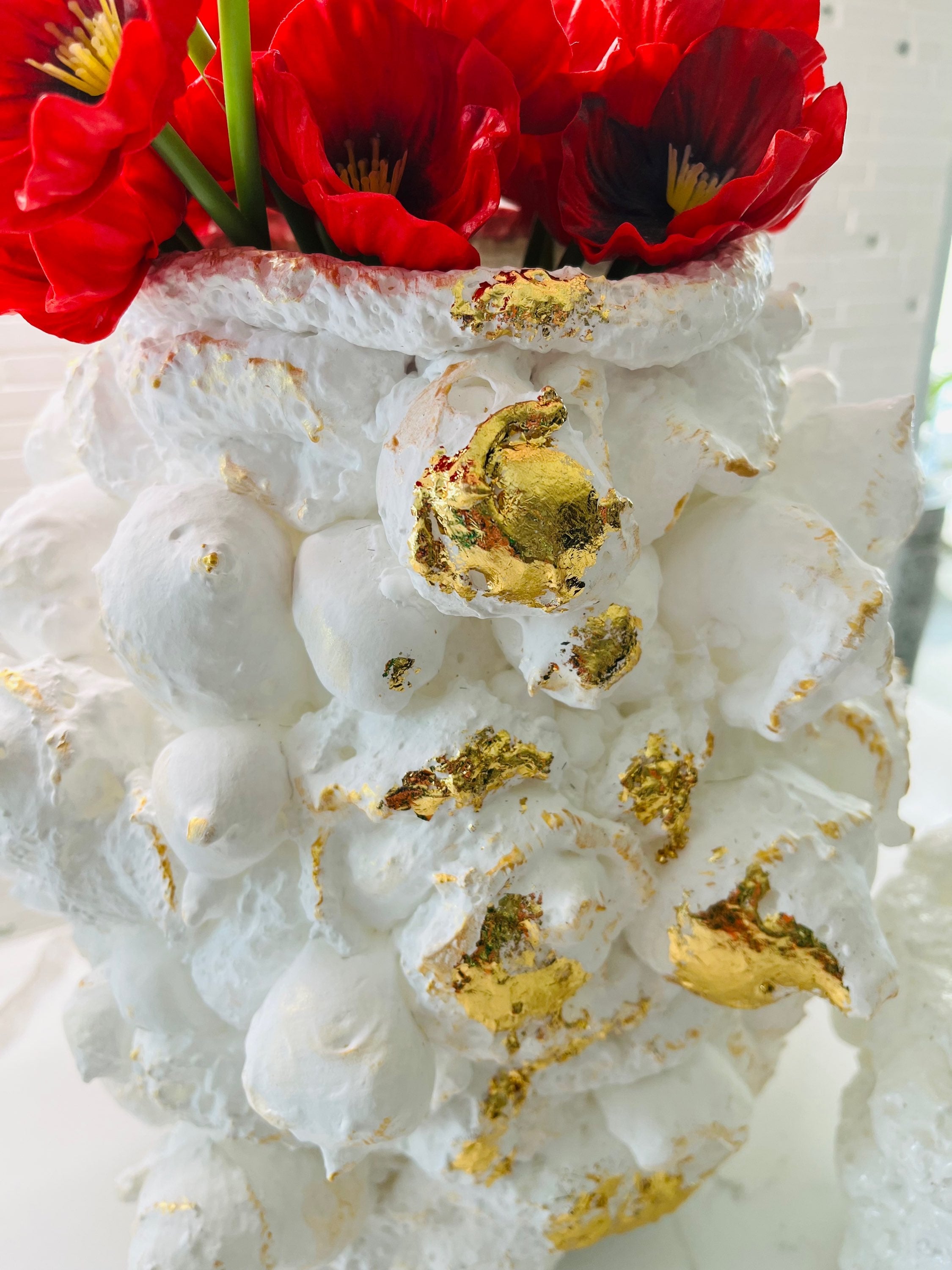 "White/Gold Vase" image 1