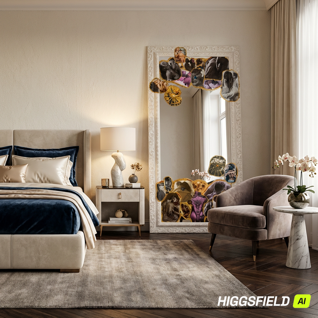 "Erotica" Mirror Floor or Wall 67'"x 31" ready to hang image 4