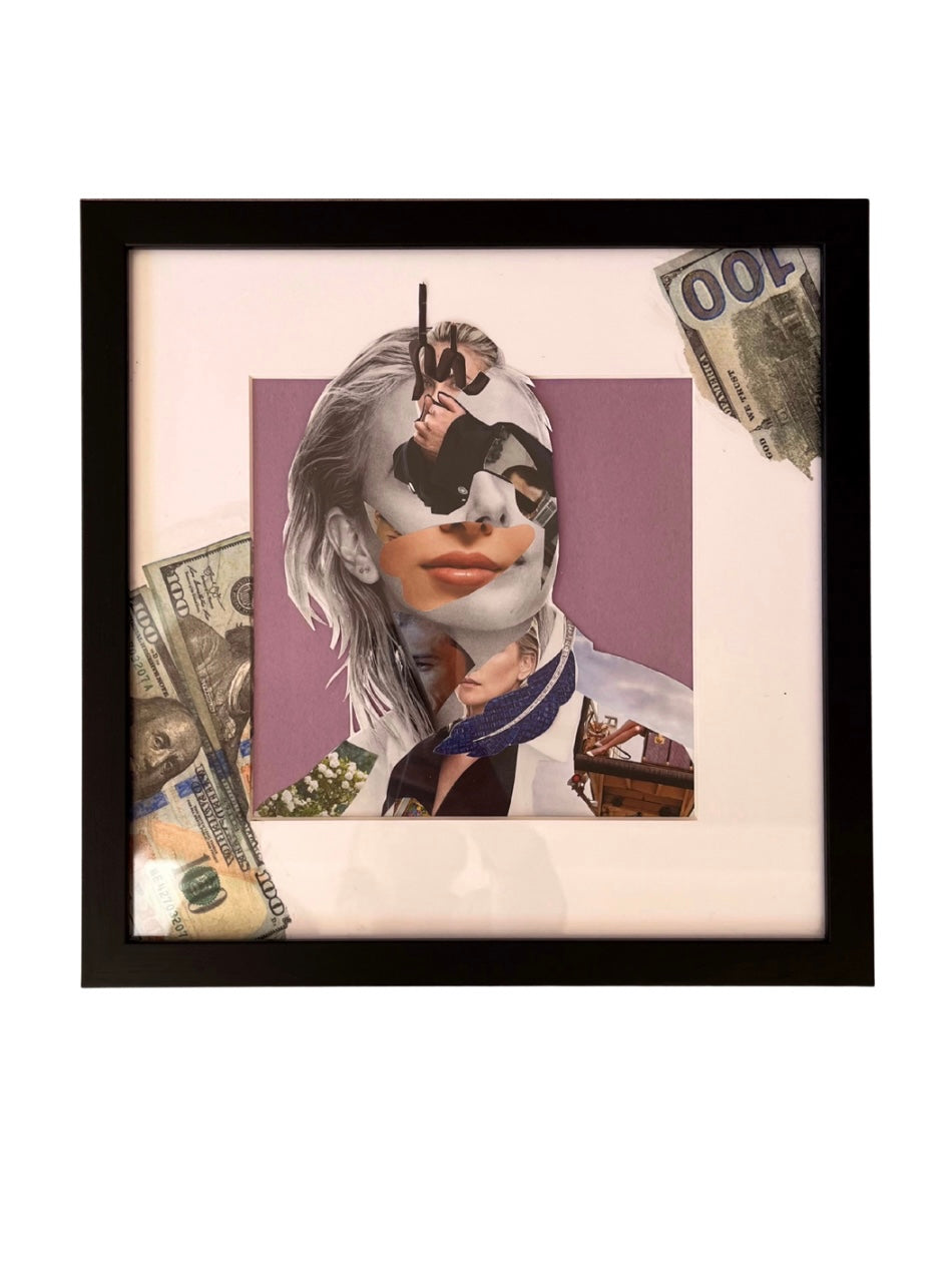 "Dangerous Muse" 12”x12”collage image 0