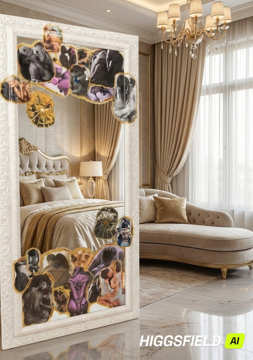"Erotica" Mirror Floor or Wall 67'"x 31" ready to hang image 2
