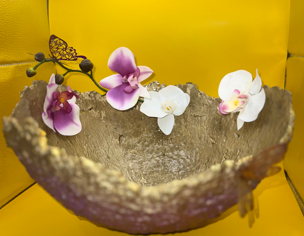 SOLD "Large Gold/Purple Vase" image 4