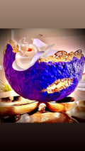 SOLD "Blue/Gold Vase" image 0