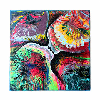 "Red Kiss" 12"x12"