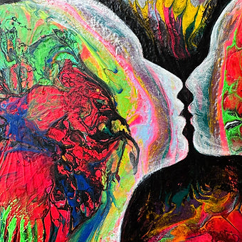 "Red Kiss" 12"x12"