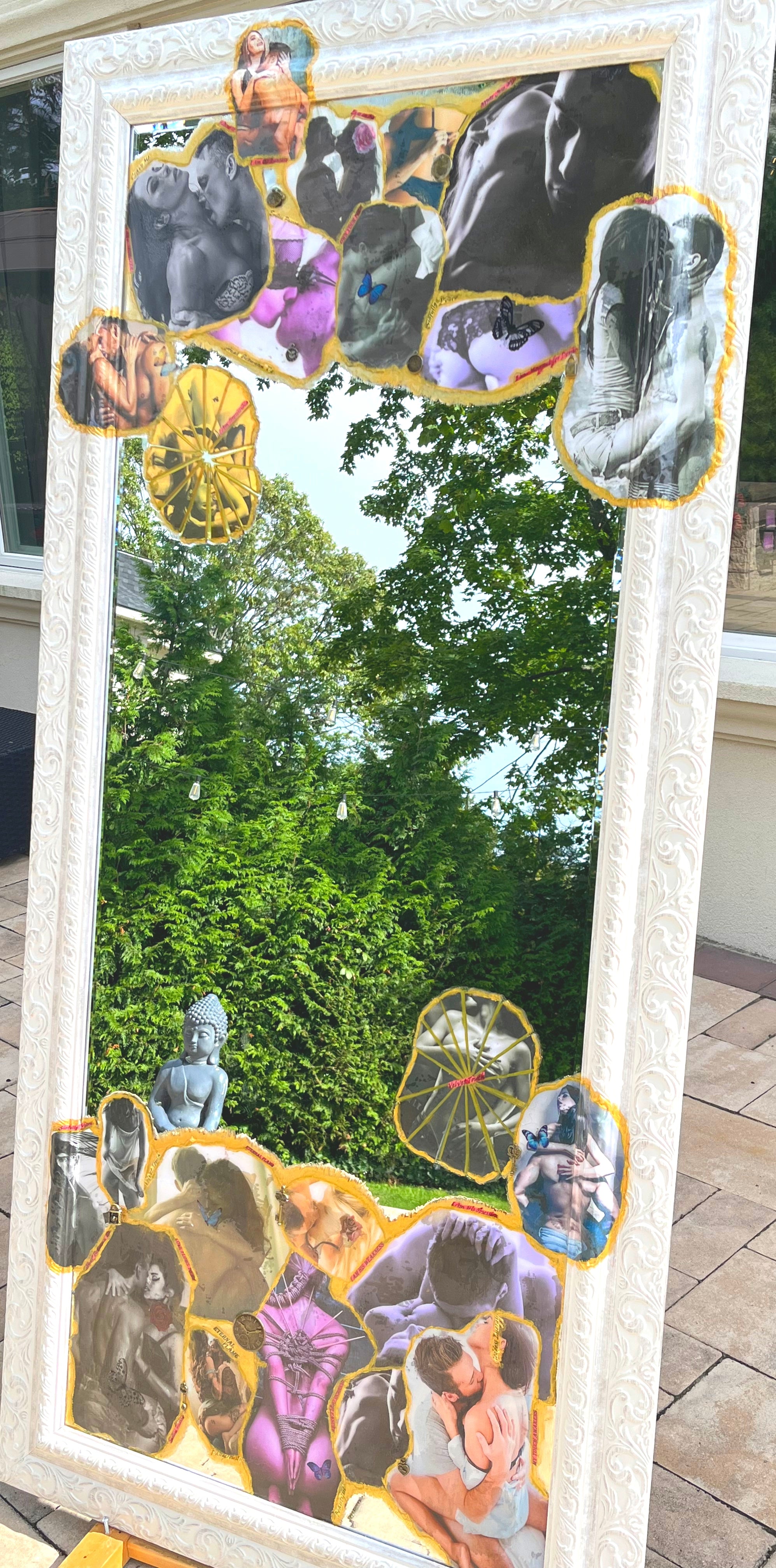 "Erotica" Mirror Floor or Wall 67'"x 31" ready to hang image 7