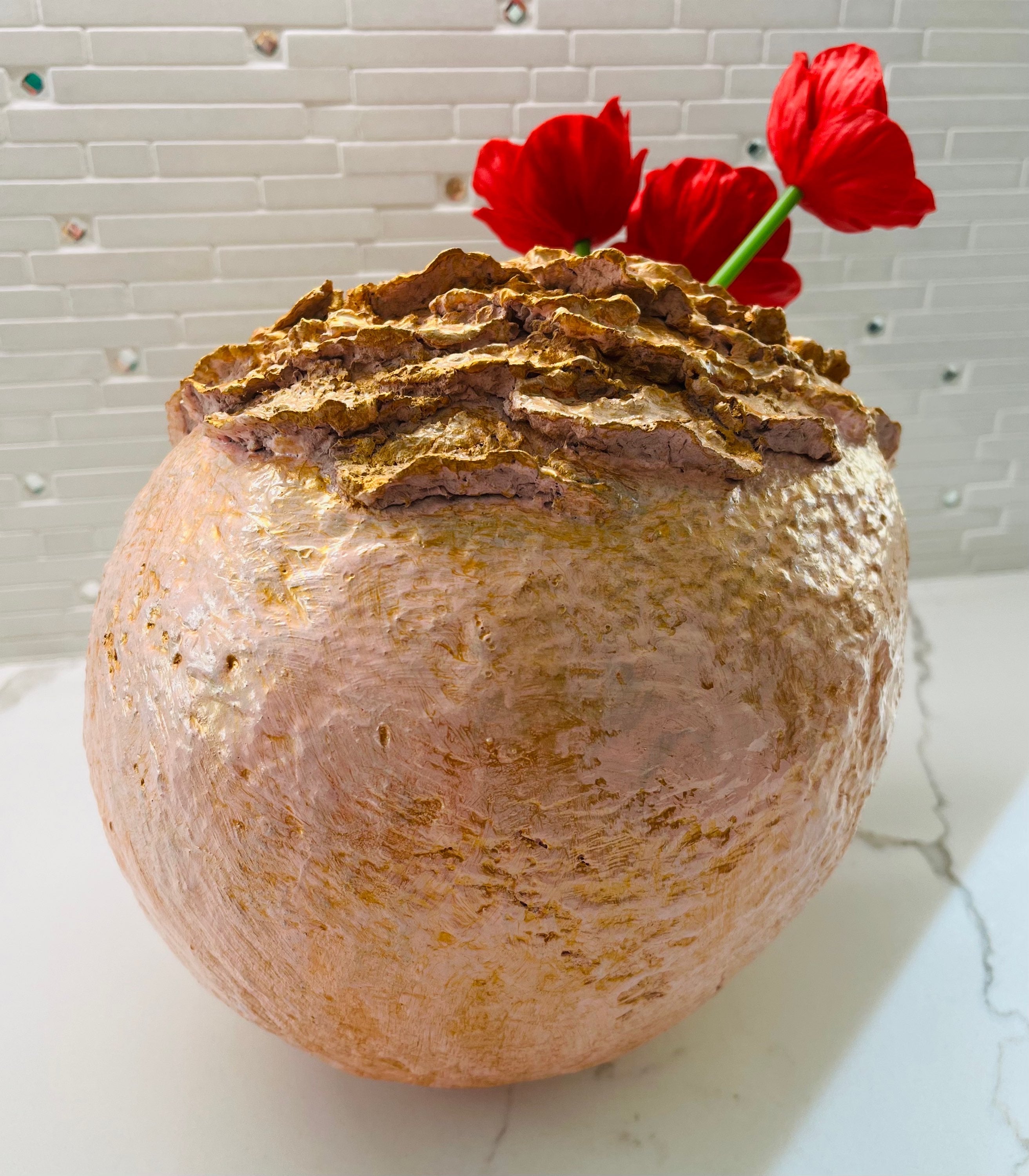 "Pink/Gold Vase" image 2