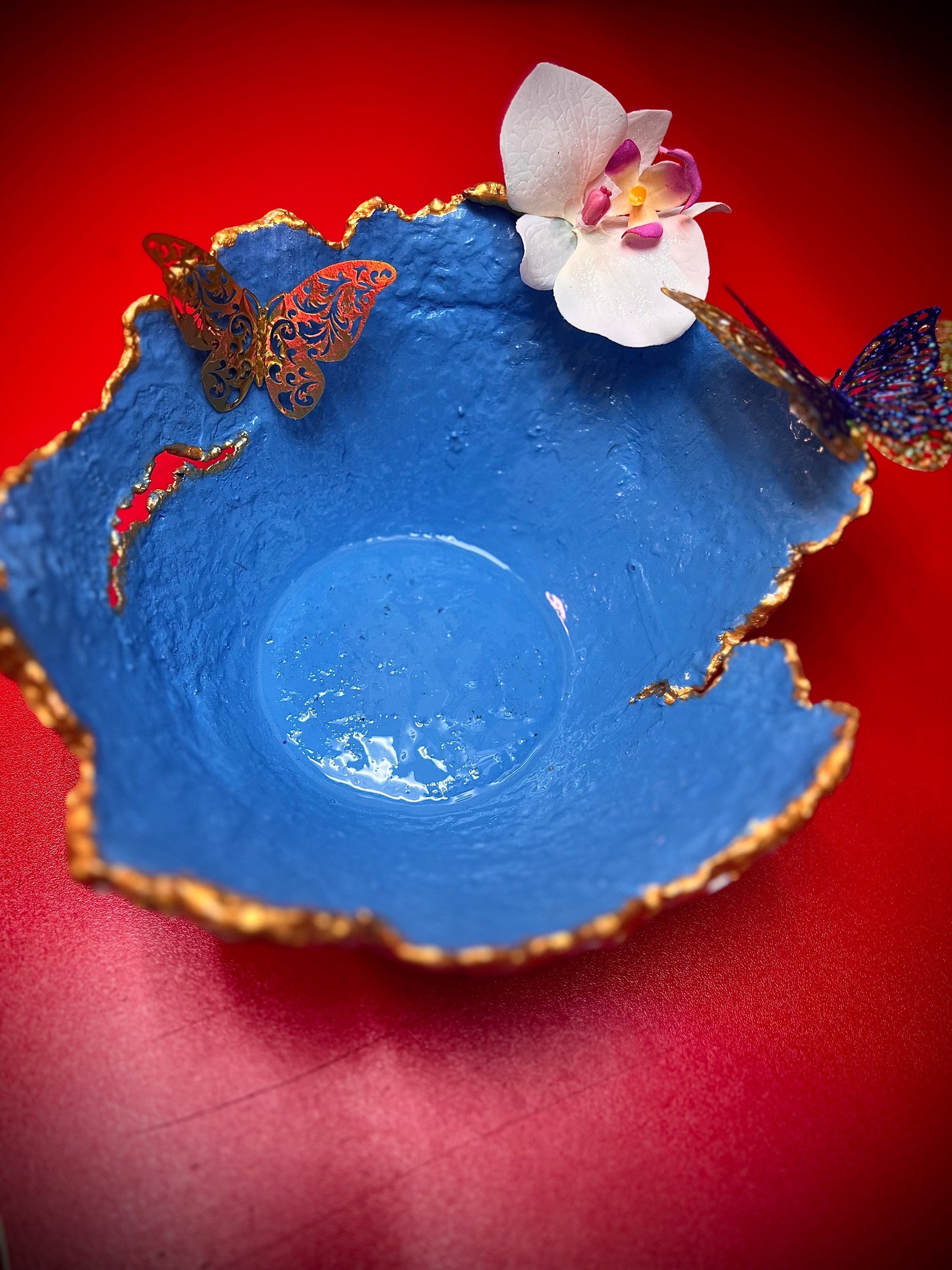 SOLD "White/Blue Vase" image 0