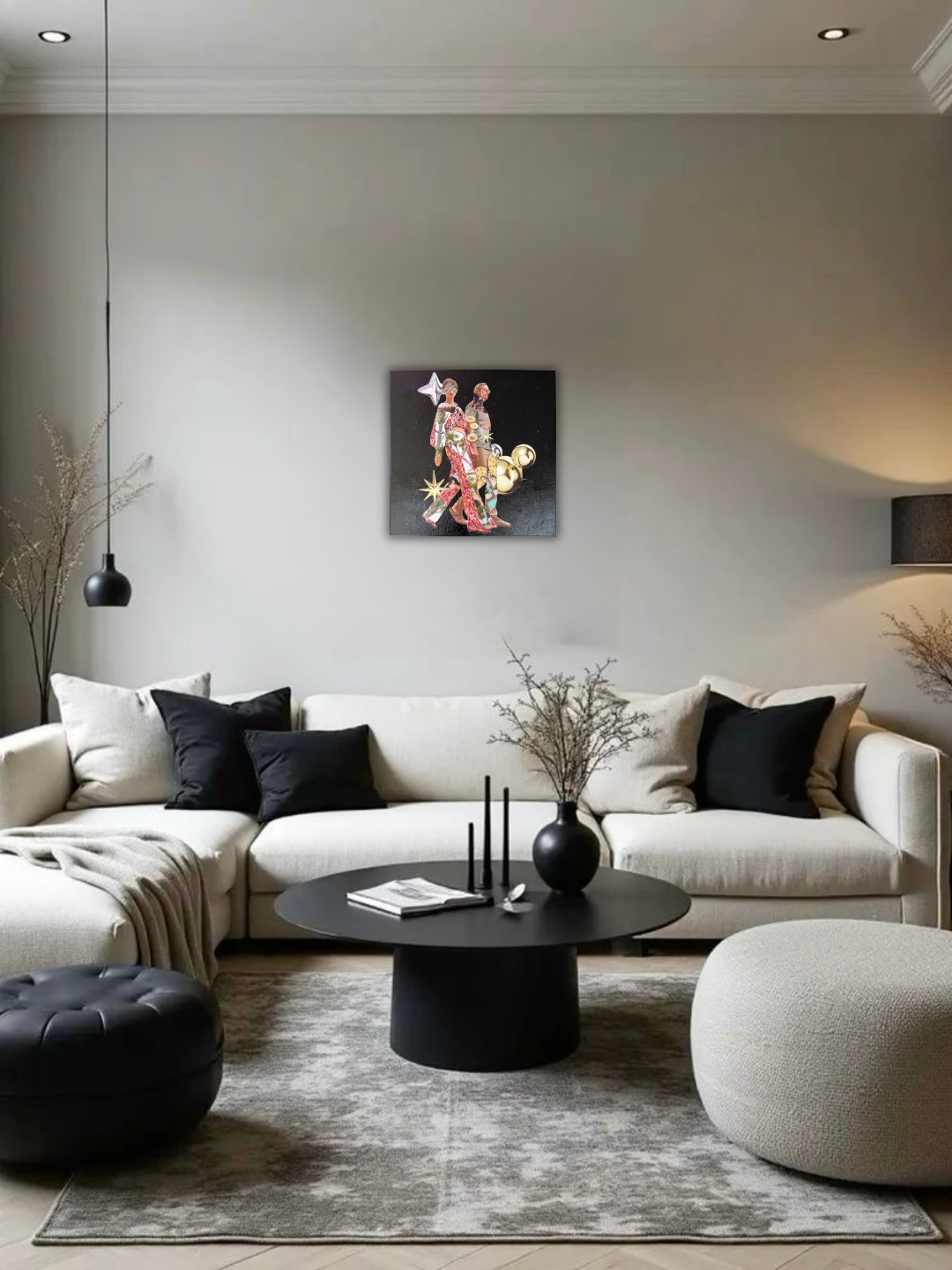 Celestial walk  12”x12” collage image 3