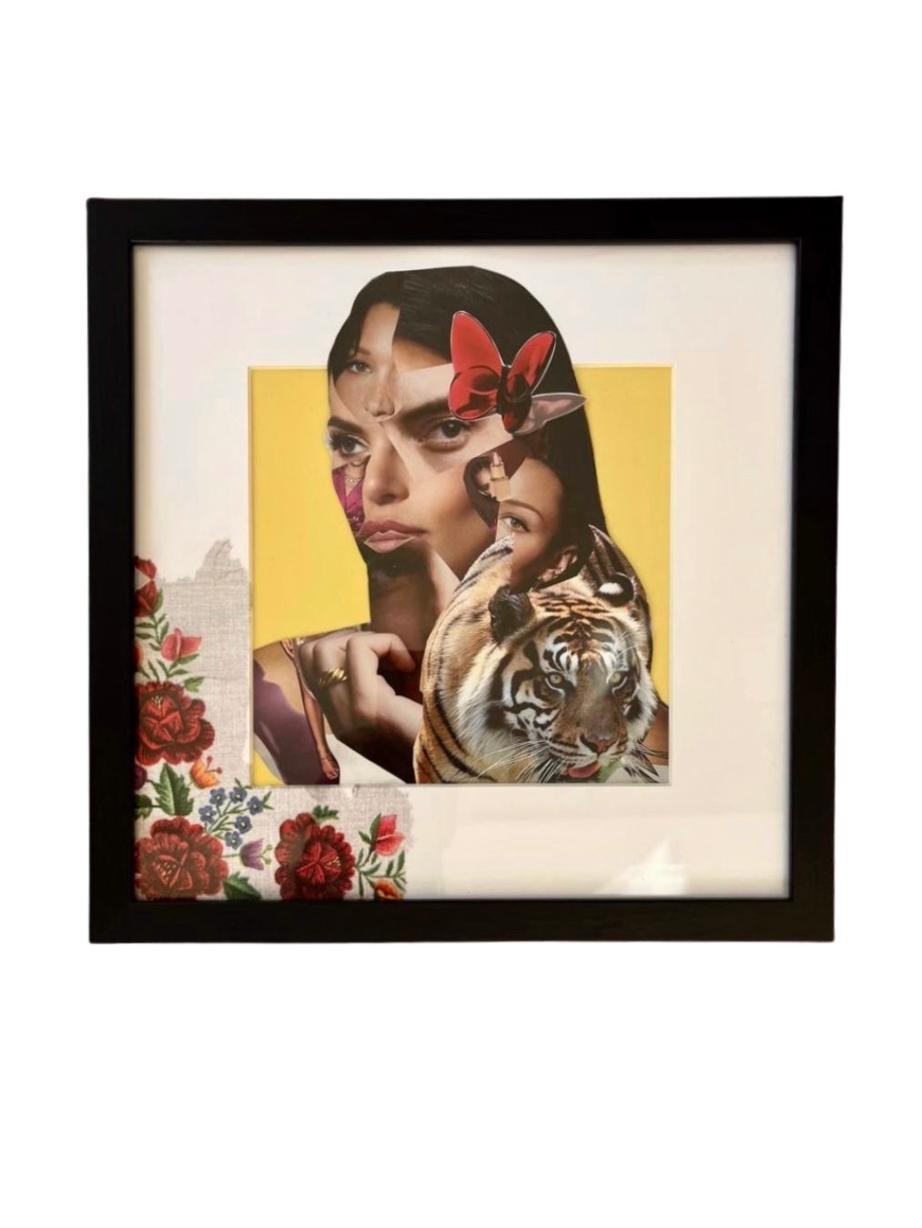 "Wild Elegance" 12”x12” collage image 0