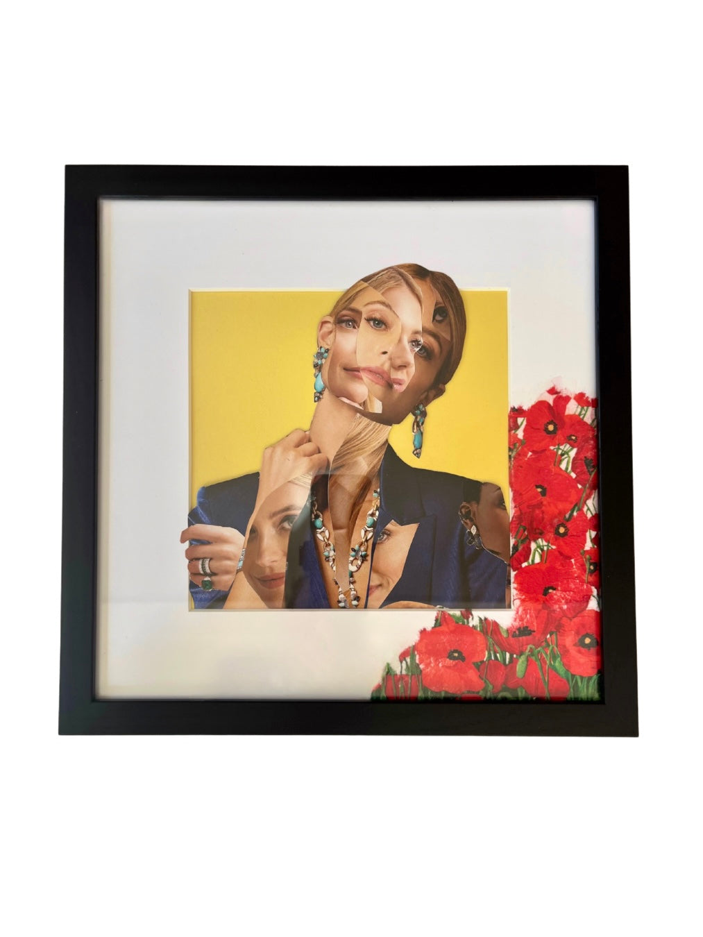 "Elegance in Fragments" 12”x12”collage image 0