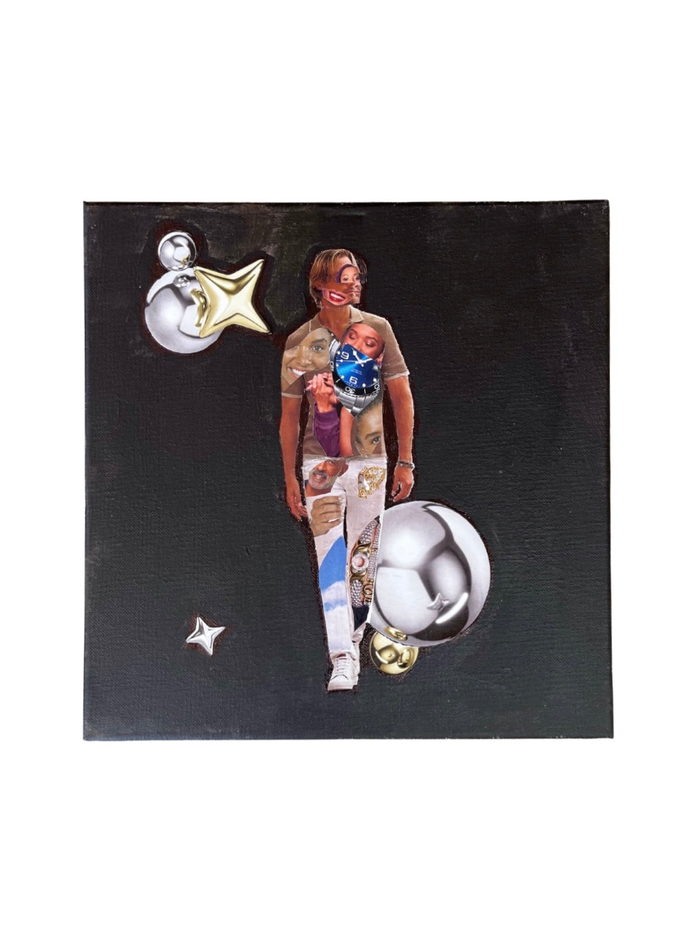 "He/Him"  12”x 12” collage image 0