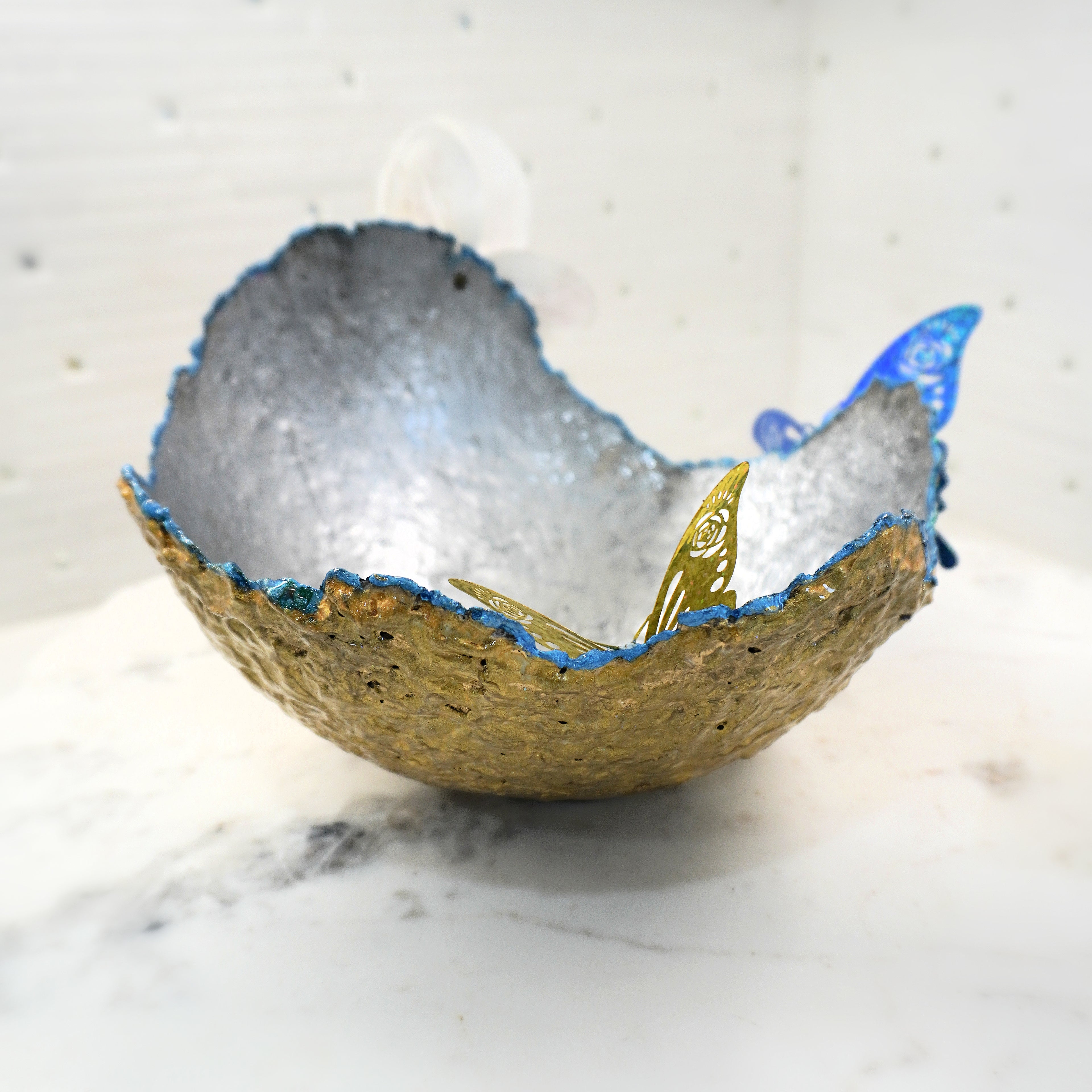 SOLD "Silver/Gold Vase" image 1