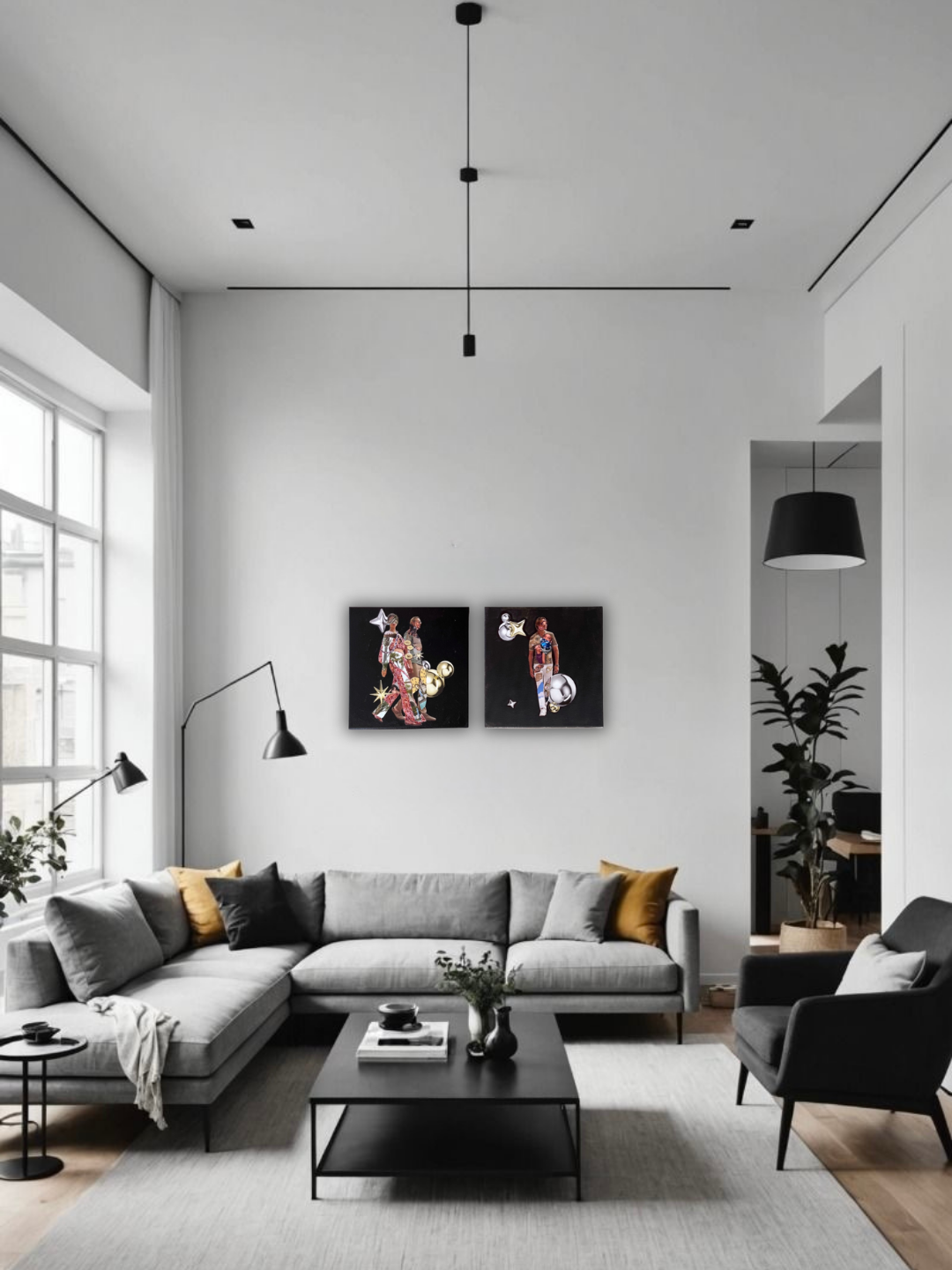 Celestial walk  12”x12” collage image 4