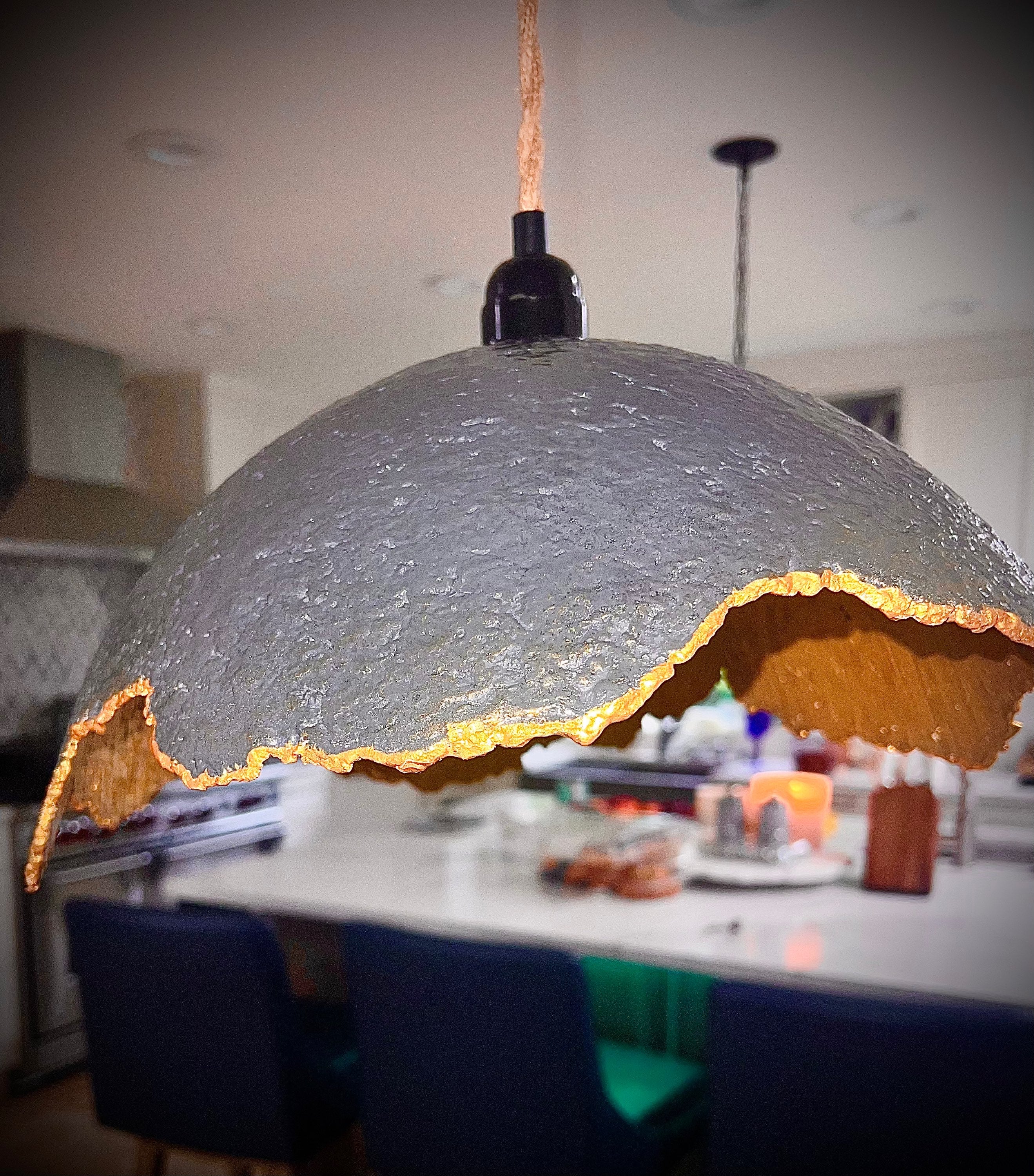 "Lamp Shade Dark/Grey/Gold" image 1