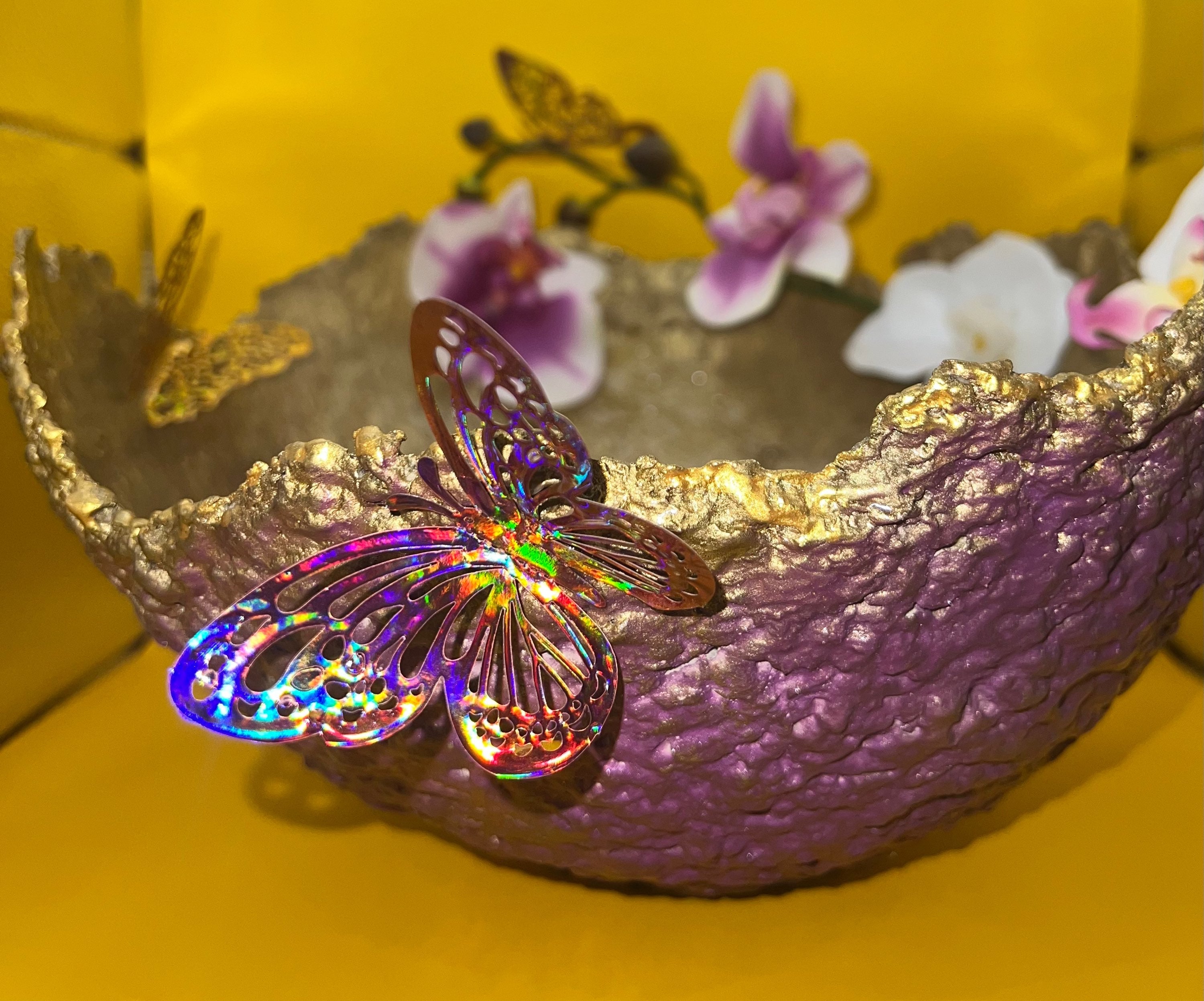 SOLD "Large Gold/Purple Vase" image 0