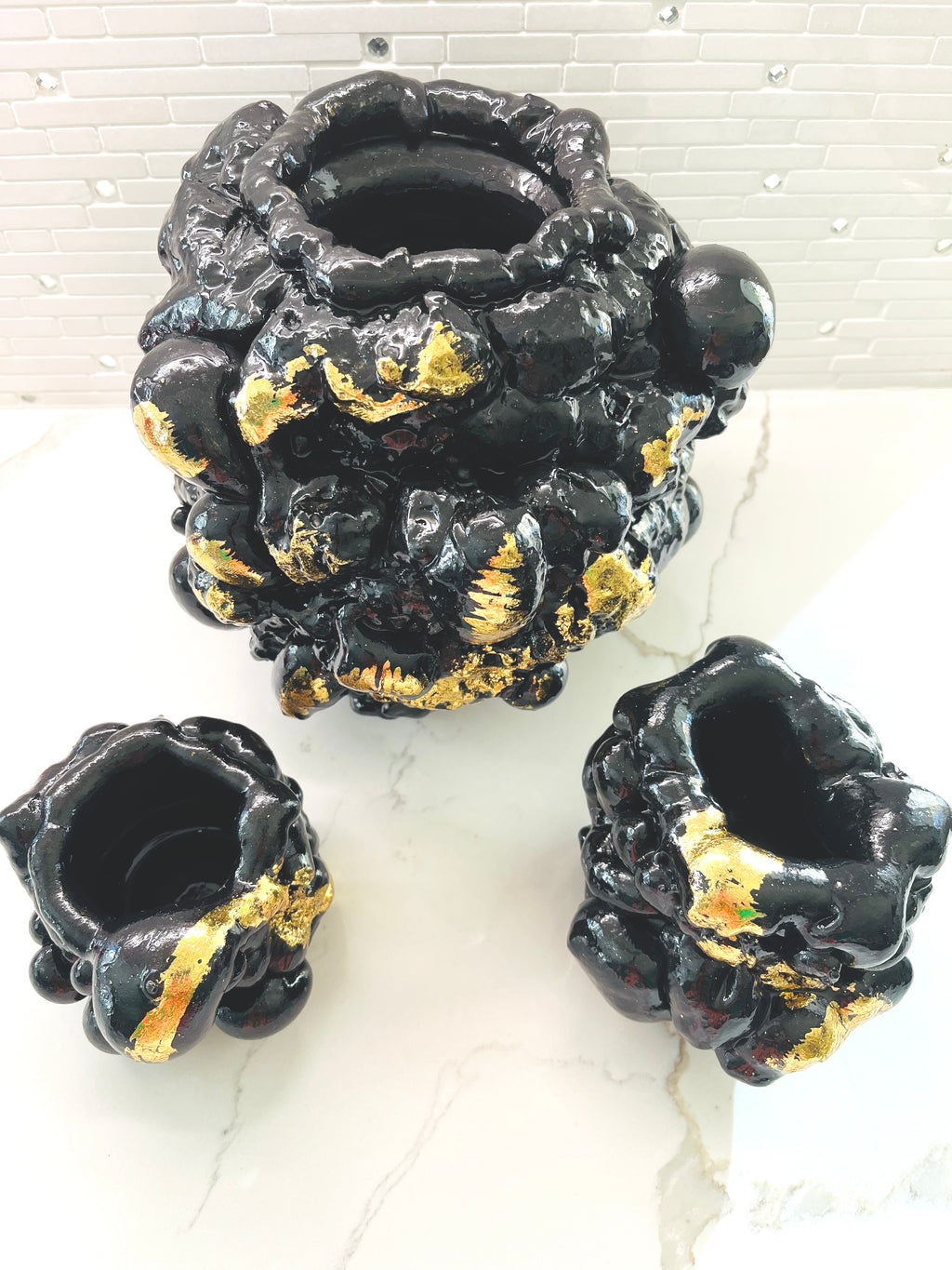 "Black/Gold Vase" image 3