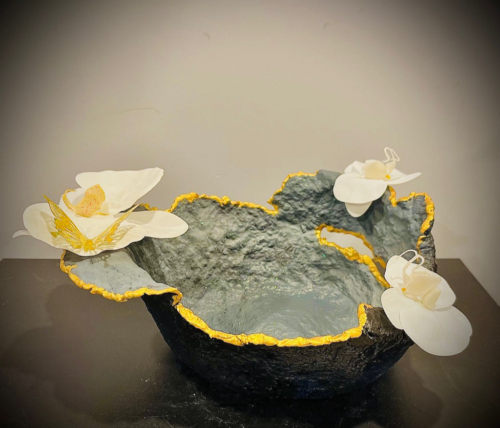 SOLD "Black/Gray Vase" image 0