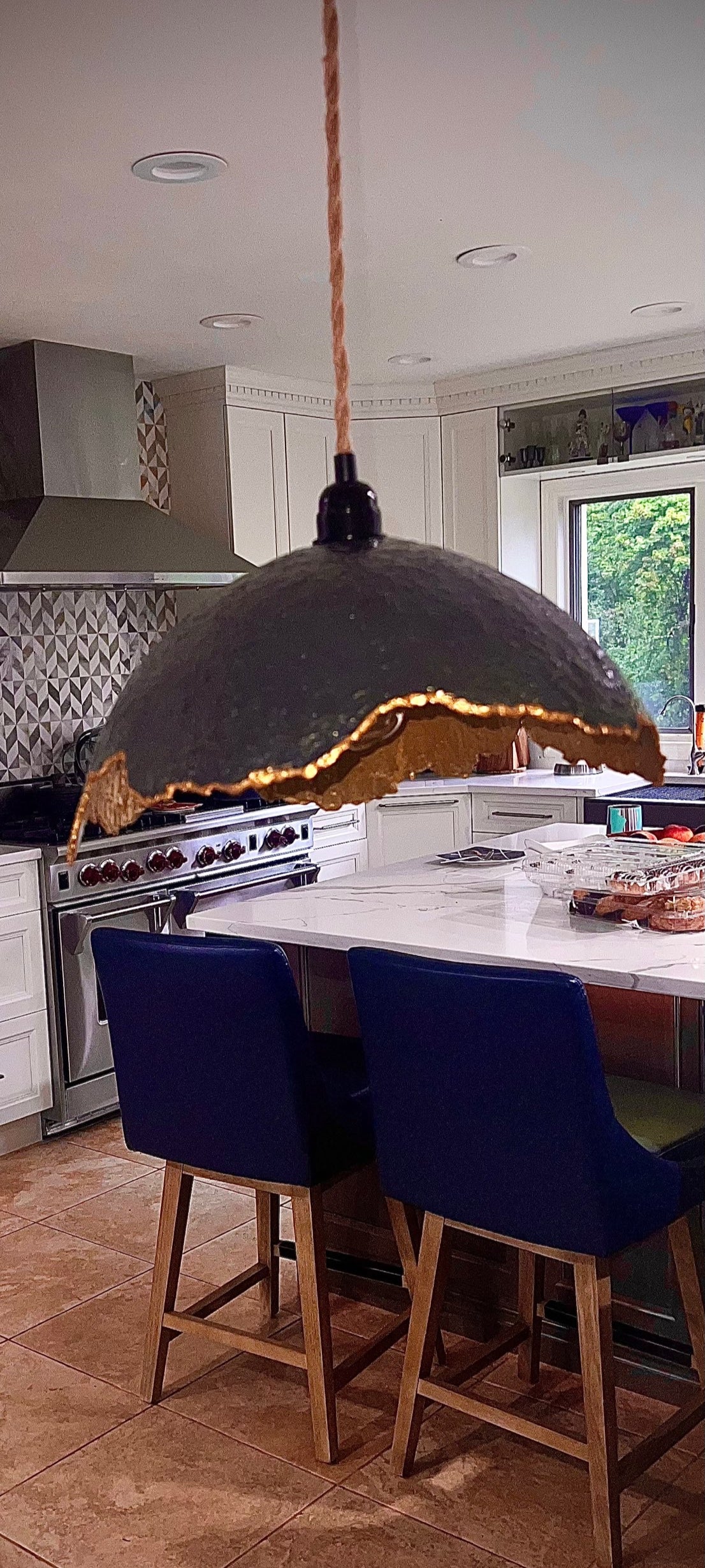 "Lamp Shade Dark/Grey/Gold" image 0