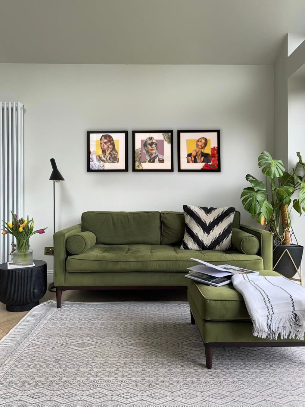 "Dangerous Muse" 12”x12”collage image 5