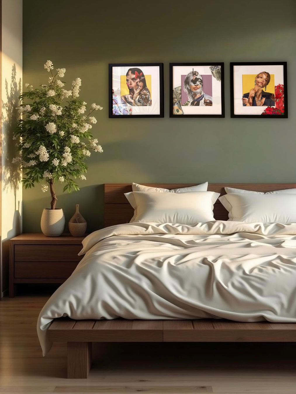 "Elegance in Fragments" 12”x12”collage image 5