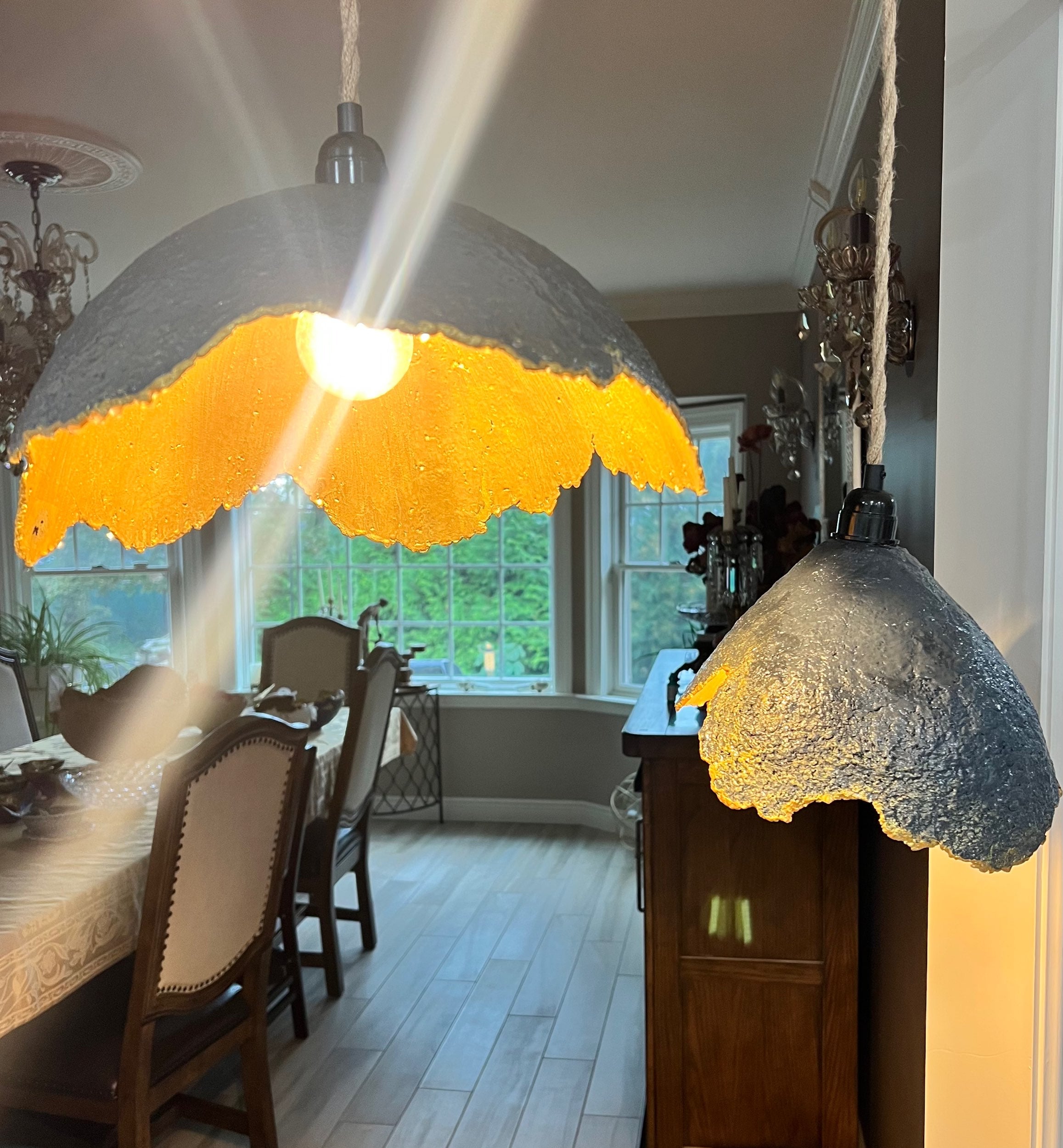 "Lamp Shade Dark/Grey/Gold" image 2