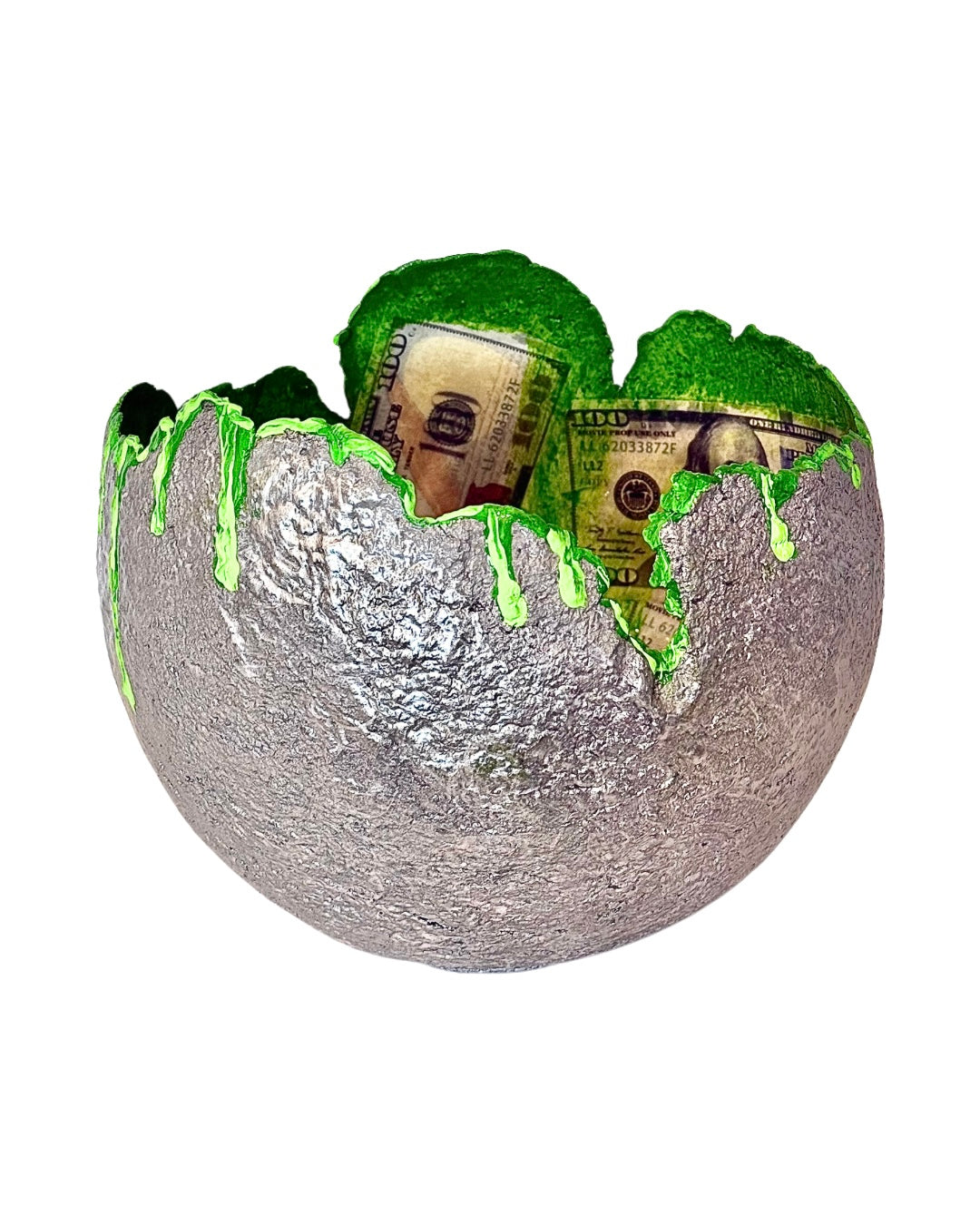 "Money Silver/Green Vase" image 0