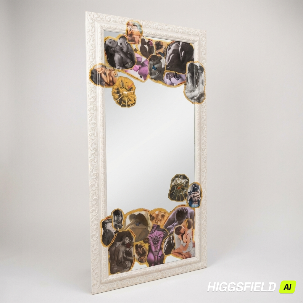 "Erotica" Mirror Floor or Wall 67'"x 31" ready to hang image 1